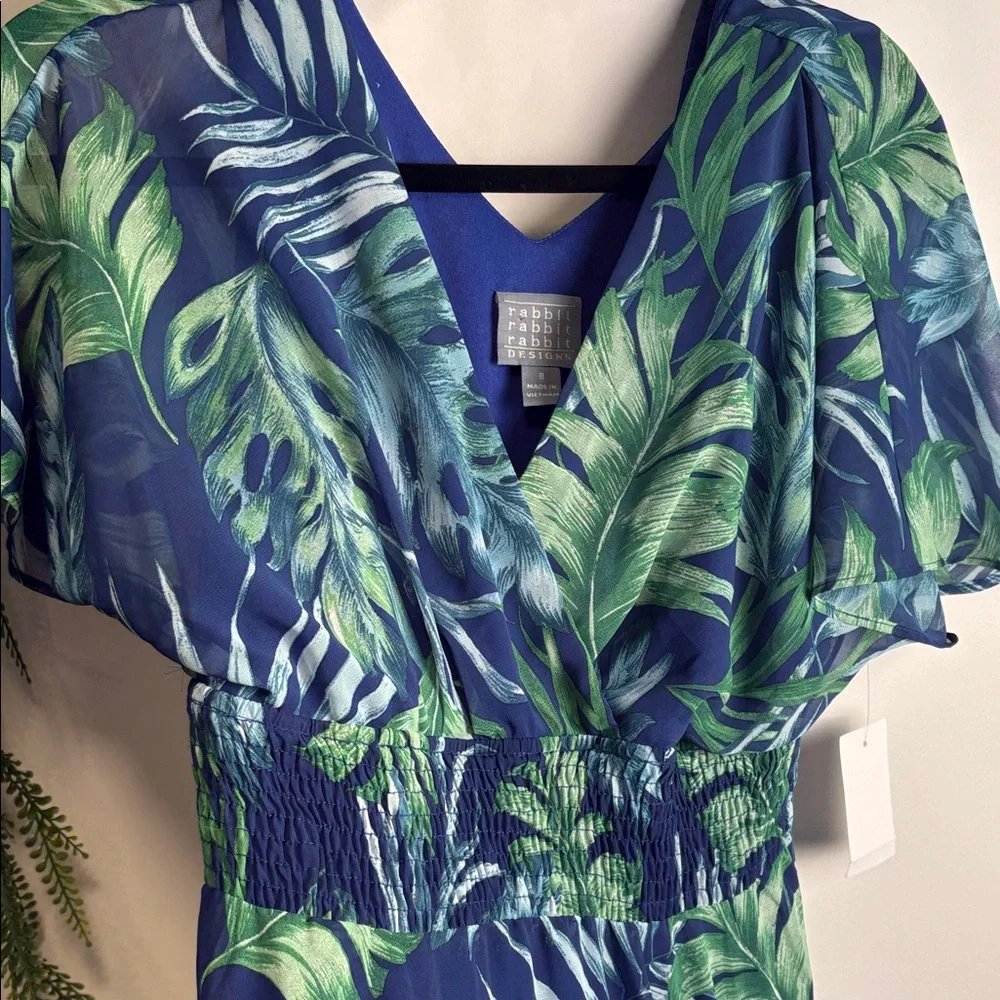 Rabbit Rabbit Rabbit Blue and Green Patterned Dress - Picture 6 of 15